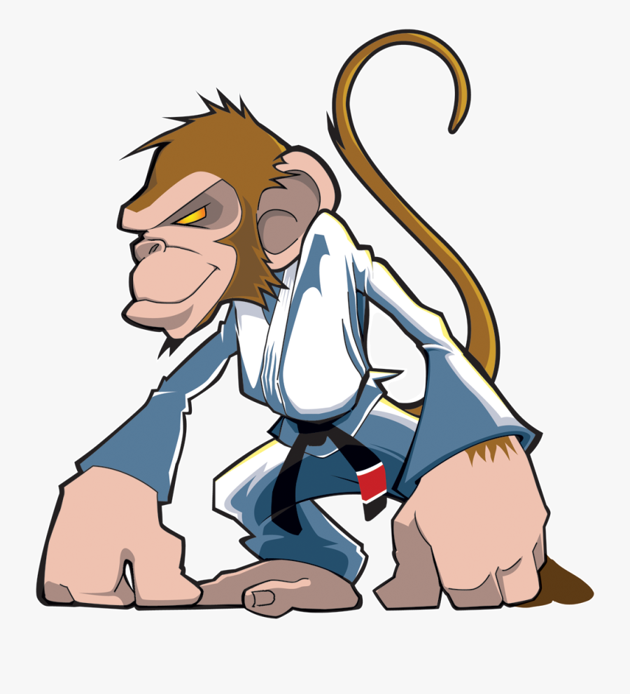 Drawing Brazilian Jiu-jitsu Cartoon Clip Art - Cartoon Brazilian Jiu Jitsu, Transparent Clipart