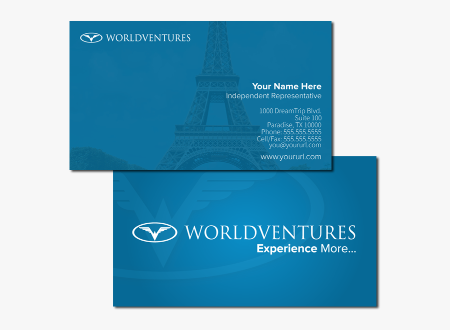 Worldventures Business Cards, Transparent Clipart