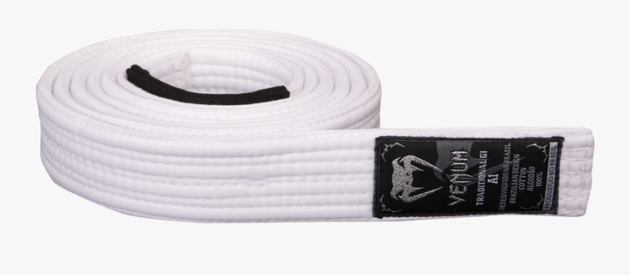 Clip Art Venum Bjj Belt Branca - Belt, Transparent Clipart