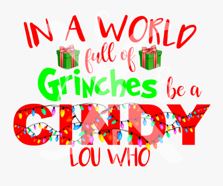 Cindylouinaworld - Dr Seuss Font, Transparent Clipart