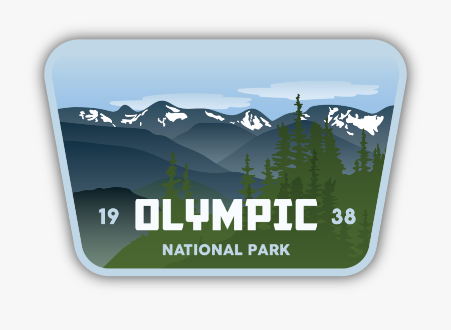 Olympic National Park Sticker, Transparent Clipart