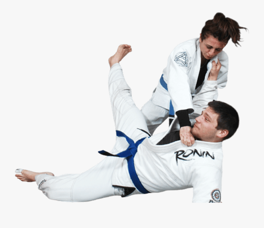 Woman Throwing A Man To The Ground - Brazilian Jiu-jitsu, Transparent Clipart