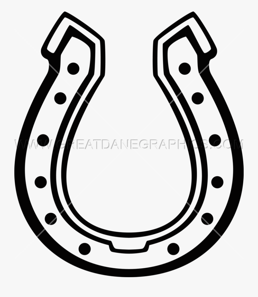 Clip Art Collection Of Images - Horse Shoe Line Drawing, Transparent Clipart