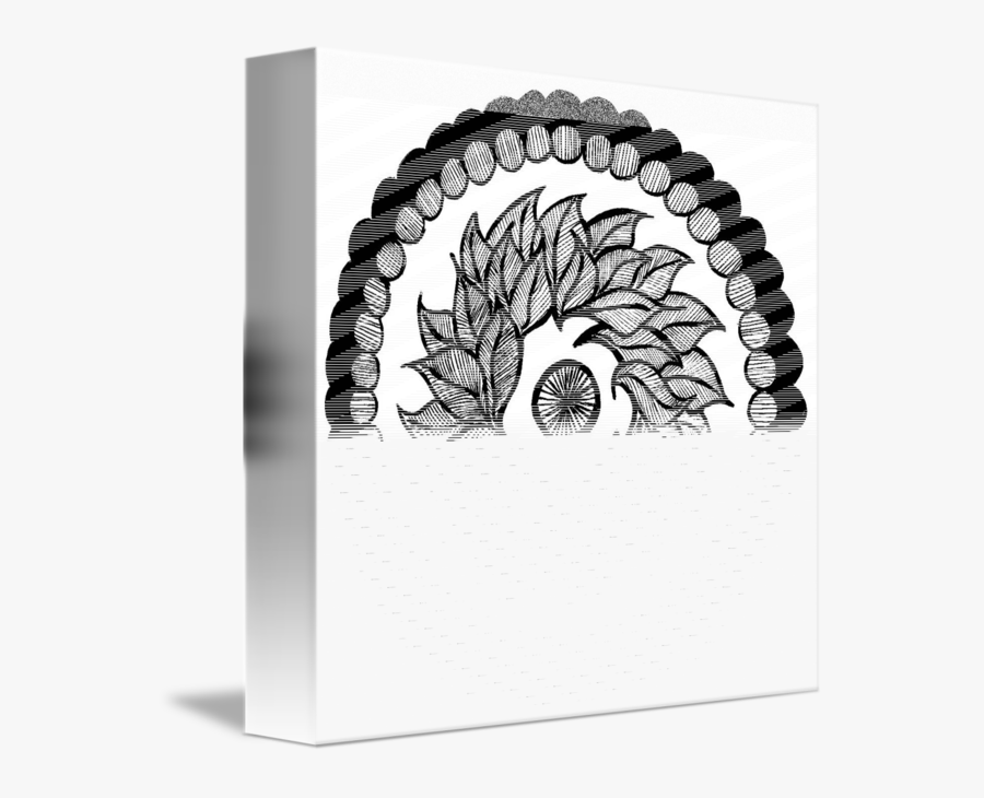 Clip Art Mandala Black And White - Sketch, Transparent Clipart