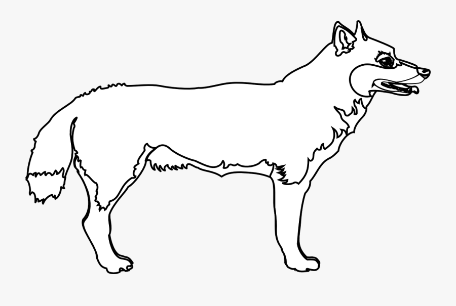 Coyote Clipart Black And White, Transparent Clipart