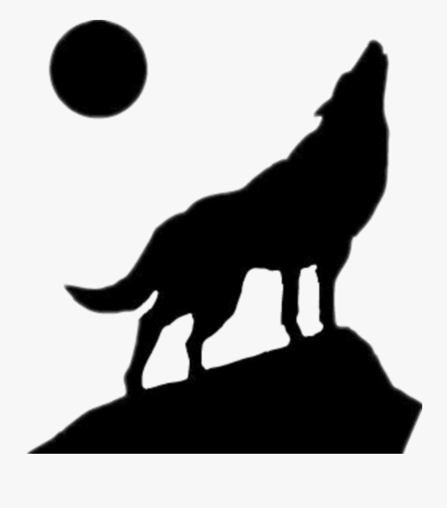 #coyote #wolf #moon #silhouette - Boy Who Cried Wolf Png, Transparent Clipart