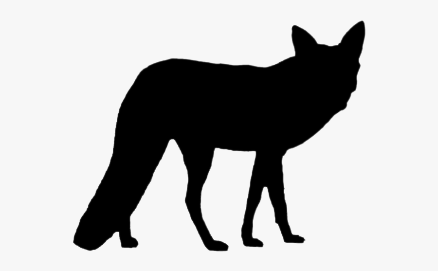 #fox #silhouette #foxsilhouette - Silhouette, Transparent Clipart