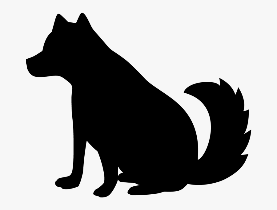 Transparent Coyote Png - Black Norwegian Elkhound, Transparent Clipart