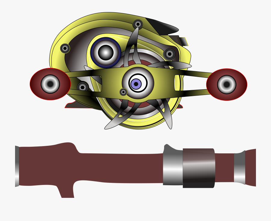 Clipart - Vector Bait Casting, Transparent Clipart