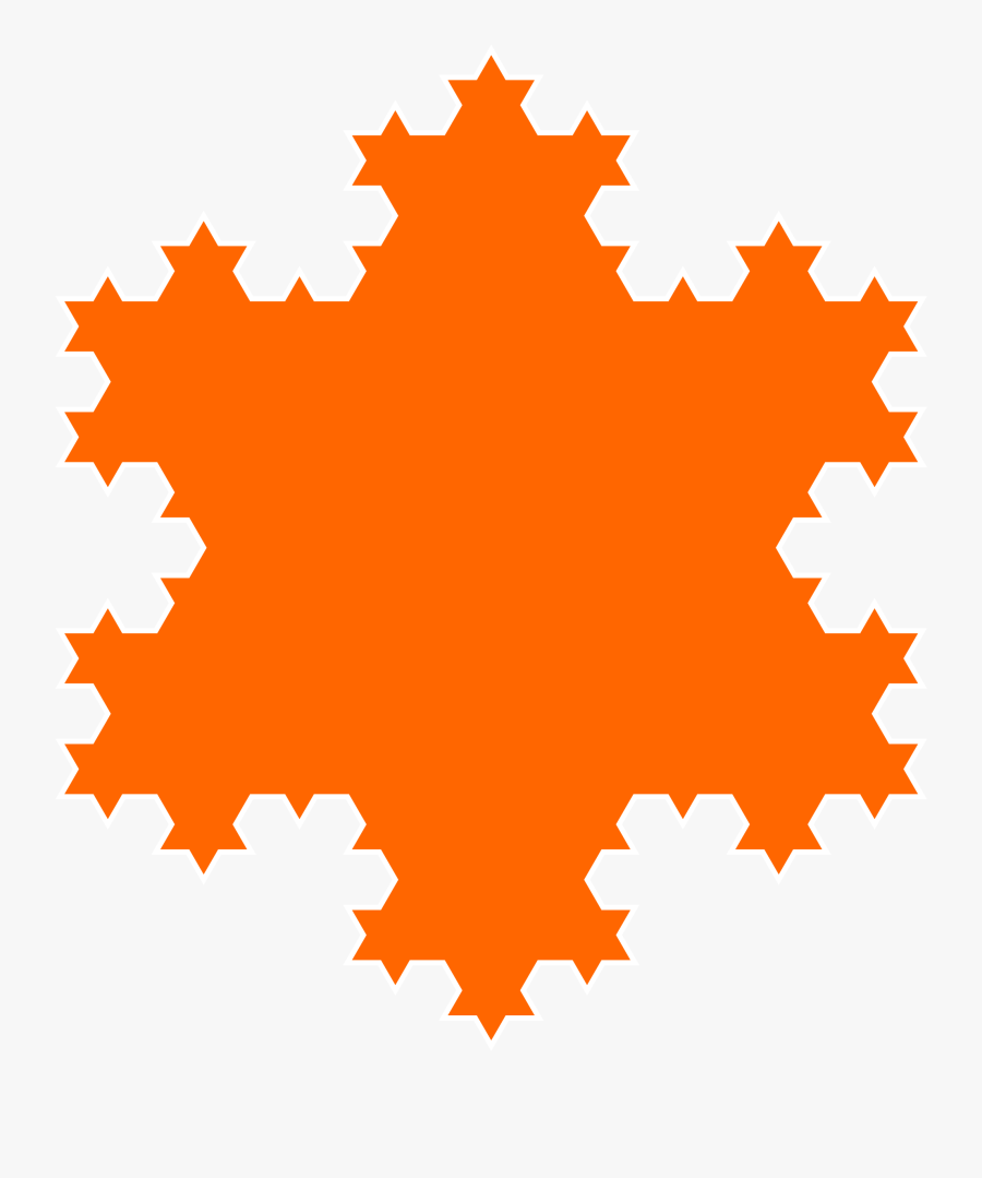 Leaf,symmetry,tree - Koch Fractal Antenna, Transparent Clipart