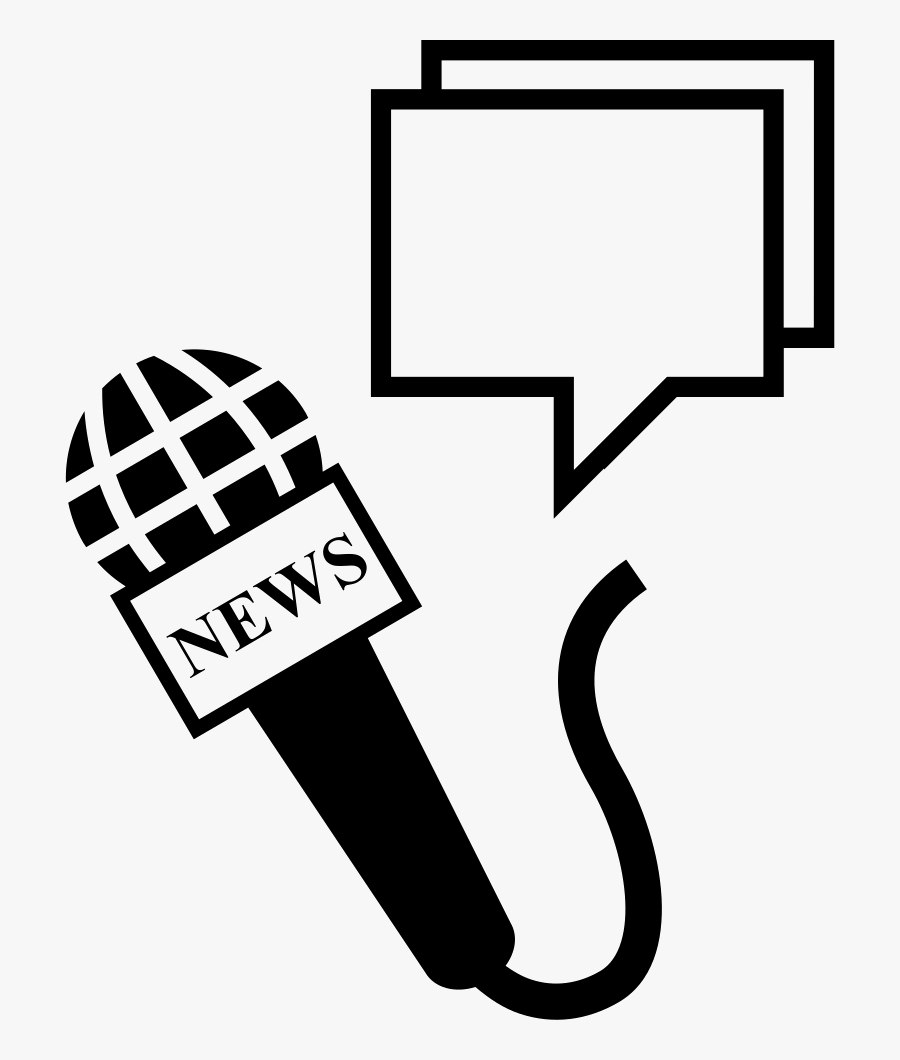 And Speech Bubbles Svg - News Icon, Transparent Clipart