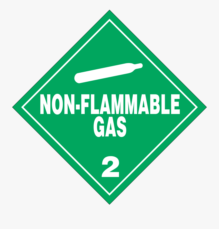 Downloadable Hazmat Placards - Flammable Gas Sign, Transparent Clipart