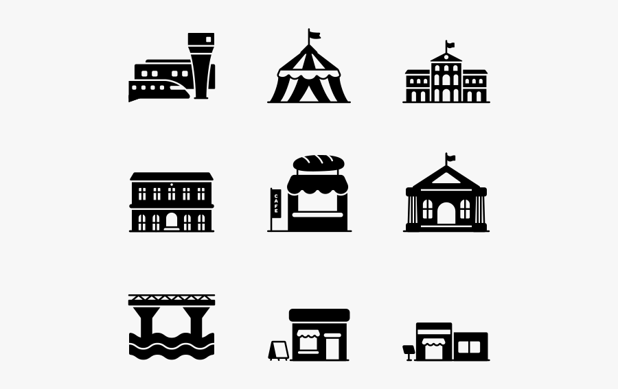 Buildings - Graphic Design, Transparent Clipart