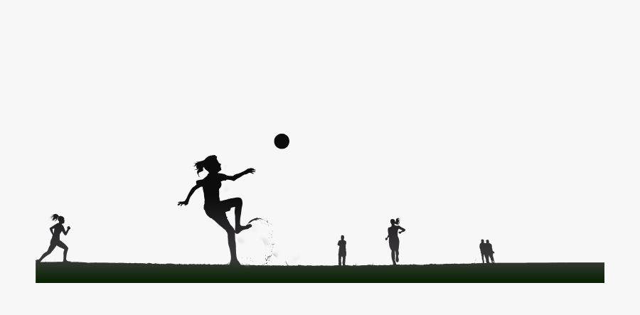 Fit Finish Keeping Athletes Kick Football Transparent - Silhouette, Transparent Clipart