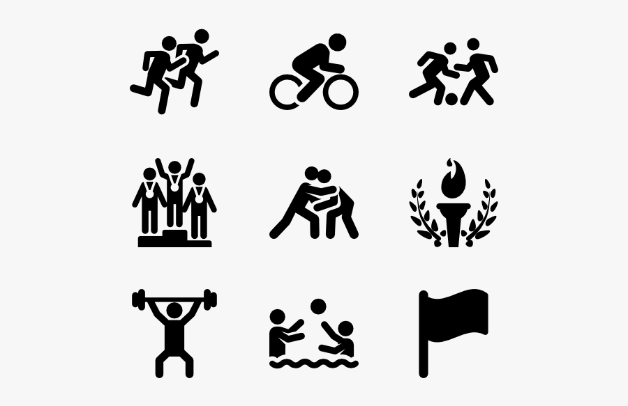 Olympics Games Athletes - Olympics Icon, Transparent Clipart