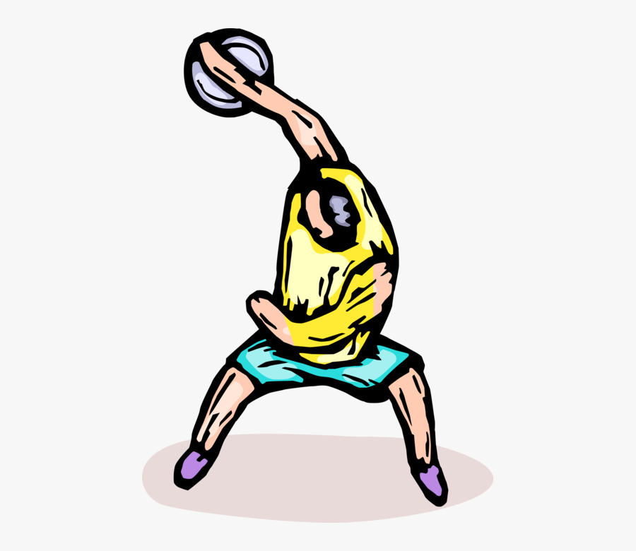 Meet Discus Hurls Vector Image Illustration Of - Illustration, Transparent Clipart