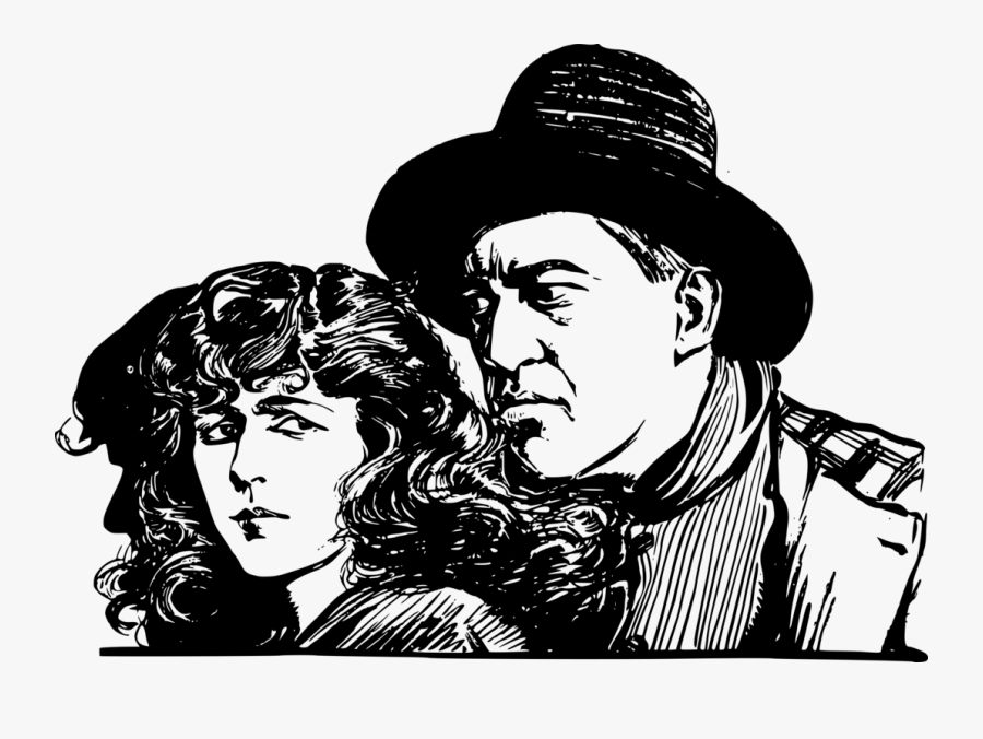 Human Behavior,art,monochrome Photography - Vector Cewek Koboi, Transparent Clipart