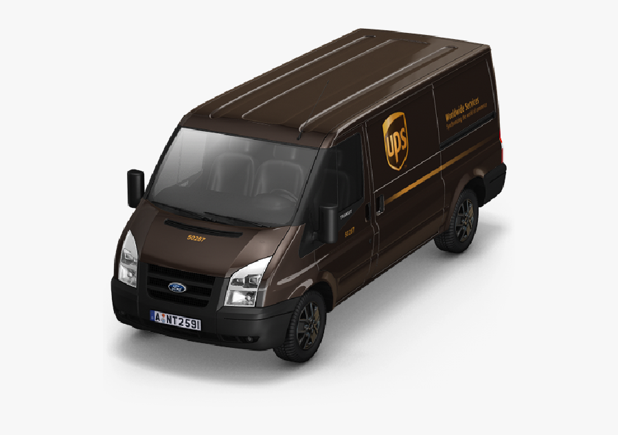 Ups Van Png, Transparent Clipart