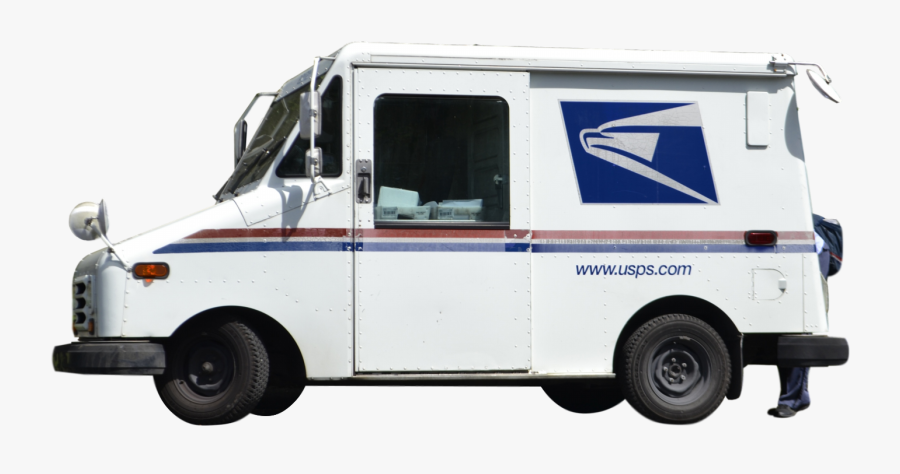 Mail Truck Clipart, Transparent Clipart