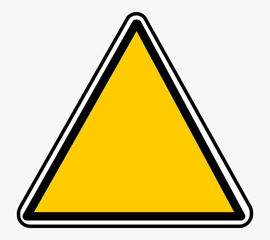 Empty Warning Sign Png, Transparent Clipart