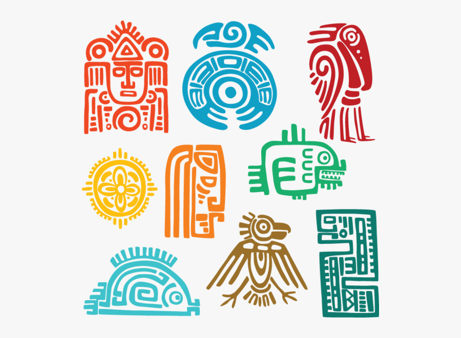 Mayan Icons, Transparent Clipart