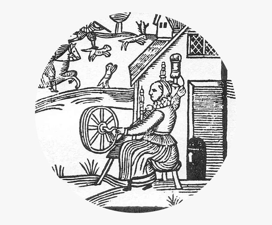 14th Century Woodcuts England, Transparent Clipart