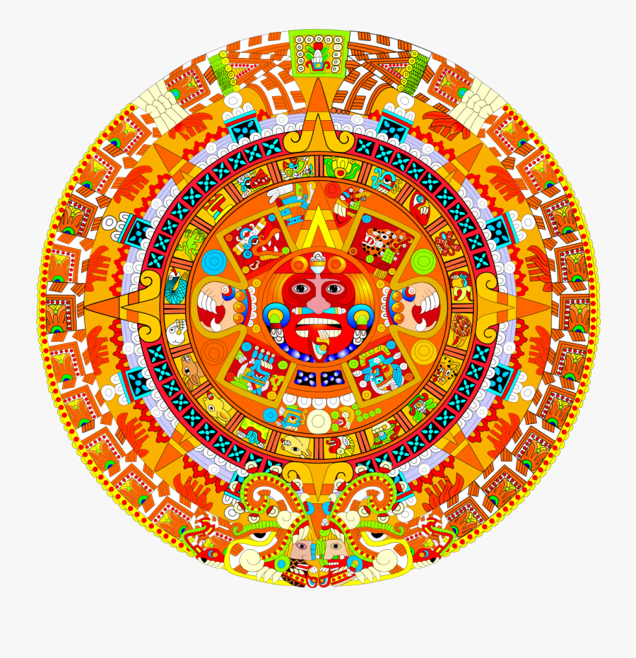 Aztec Calendar, Transparent Clipart
