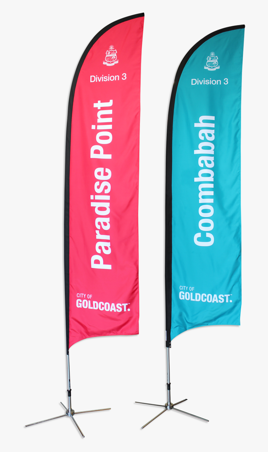 Clip Art The Double Feather Banner - Feather Flag Mockup, Transparent Clipart