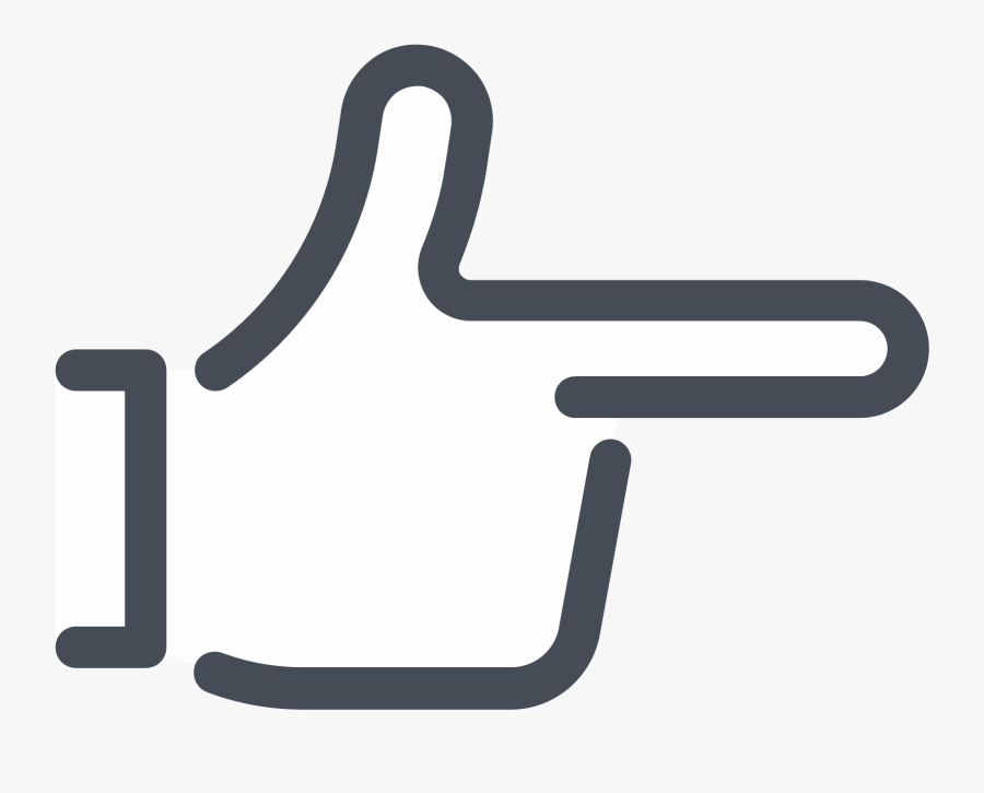Hand Right Icon, Transparent Clipart