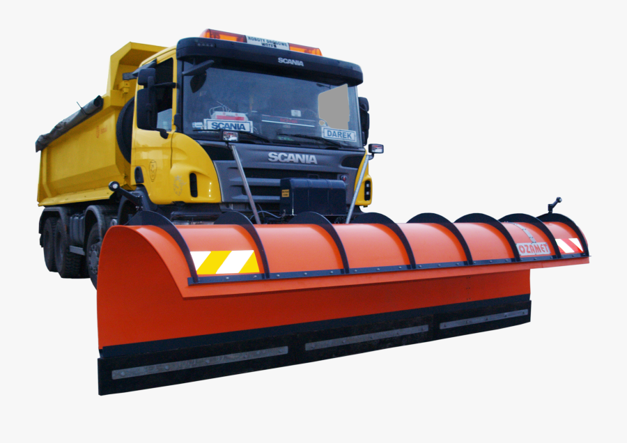 Transparent Snowplow Clipart - Construction Equipment, Transparent Clipart