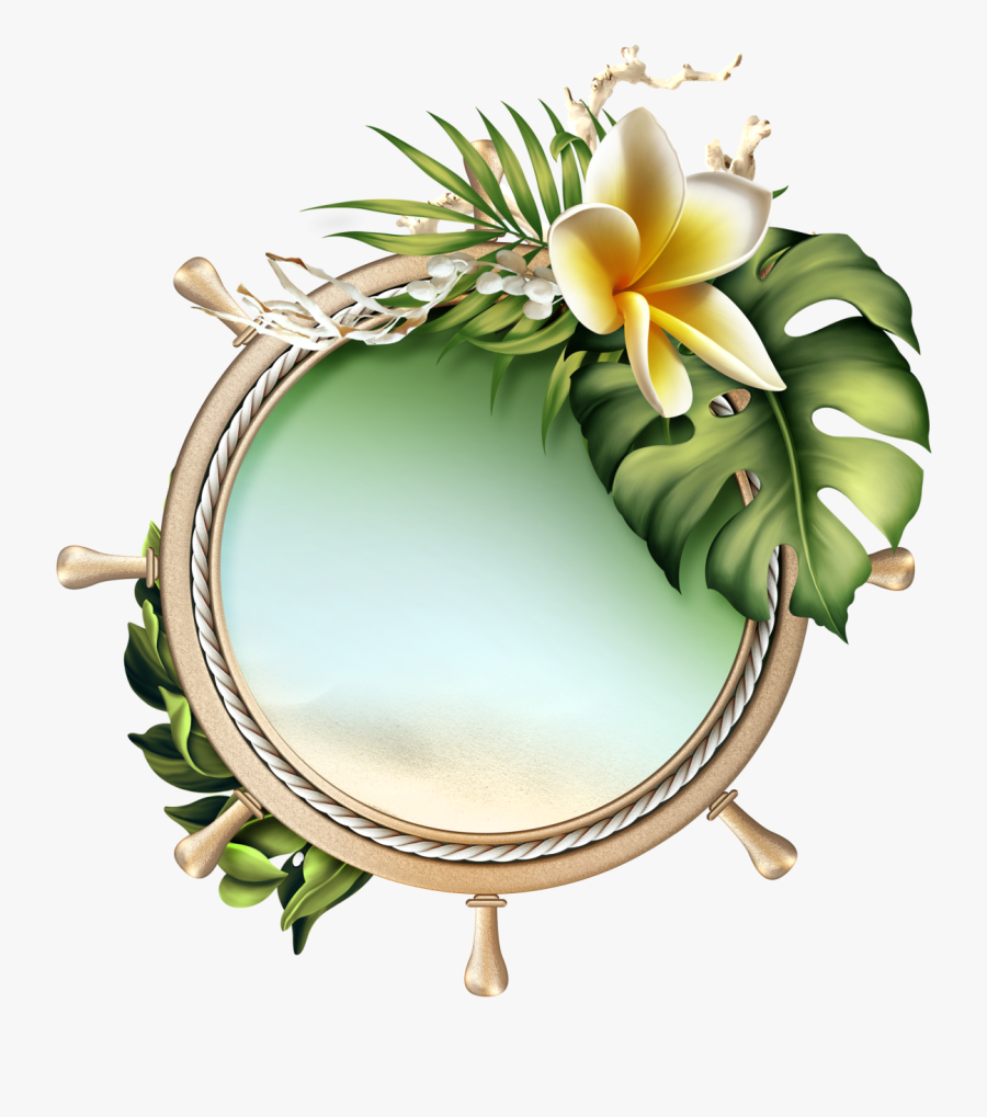 Back To Tropics Framed Wallpaper, Flower Clipart, Borders - Moonbeam's Back To The Tropics 2d, Transparent Clipart