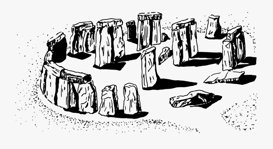 Art,monochrome Photography,text - Megalith Clipart, Transparent Clipart