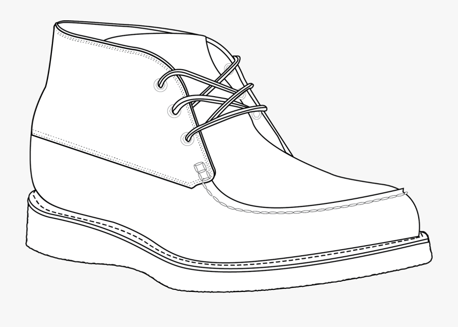 Transparent Boot Clipart Black And White - Work Boots, Transparent Clipart