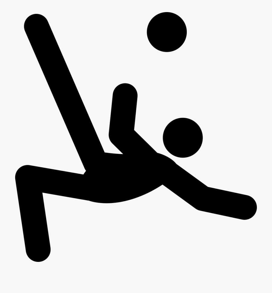 Football Player Kicking Ball Upward Comments - Kicking Ball Icon, Transparent Clipart