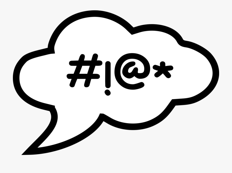 Line Art,text,blackandwhite - Sprechblasen Zum Ausdrucken, Transparent Clipart