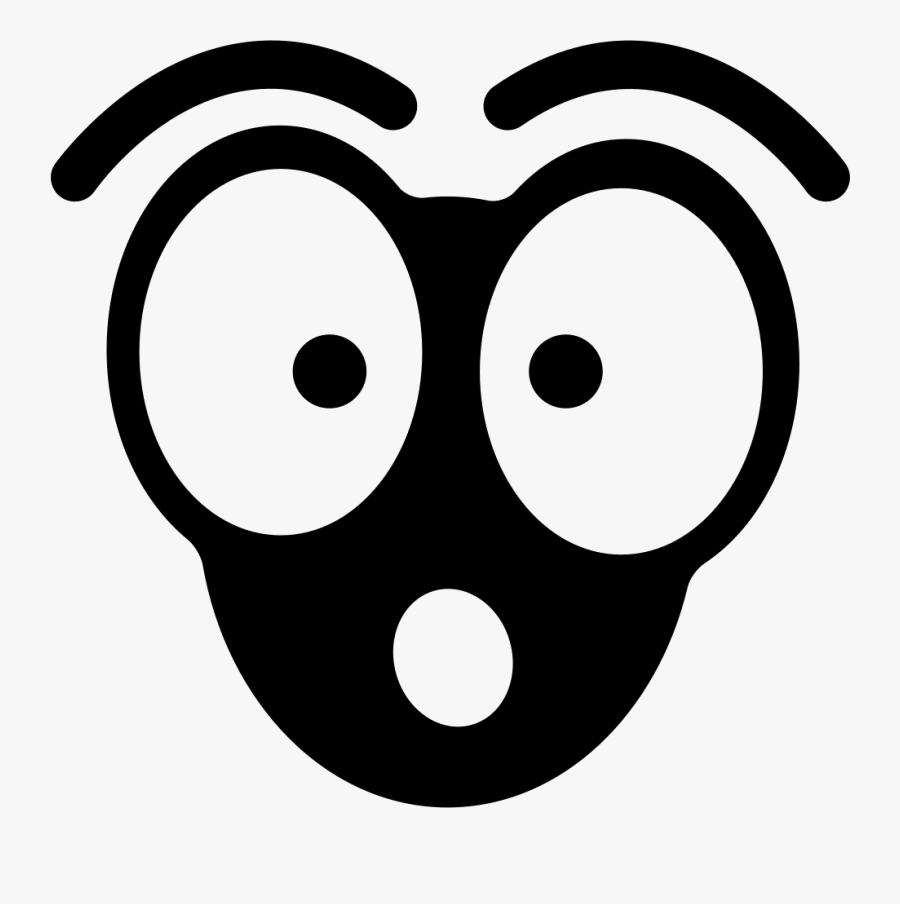 Transparent Surprised Face Clipart - Surprised Icon Png, Transparent Clipart