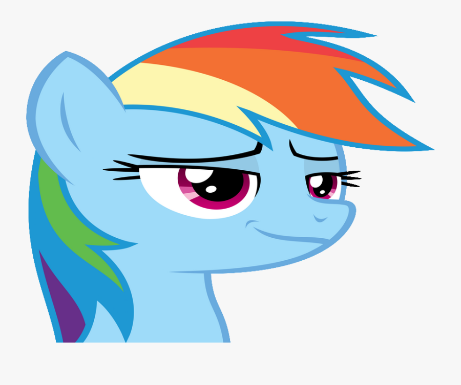 Sticker Other Rainbow Dash My Little Pony Mlp Bleu - Rainbow Dash Face Shocked, Transparent Clipart
