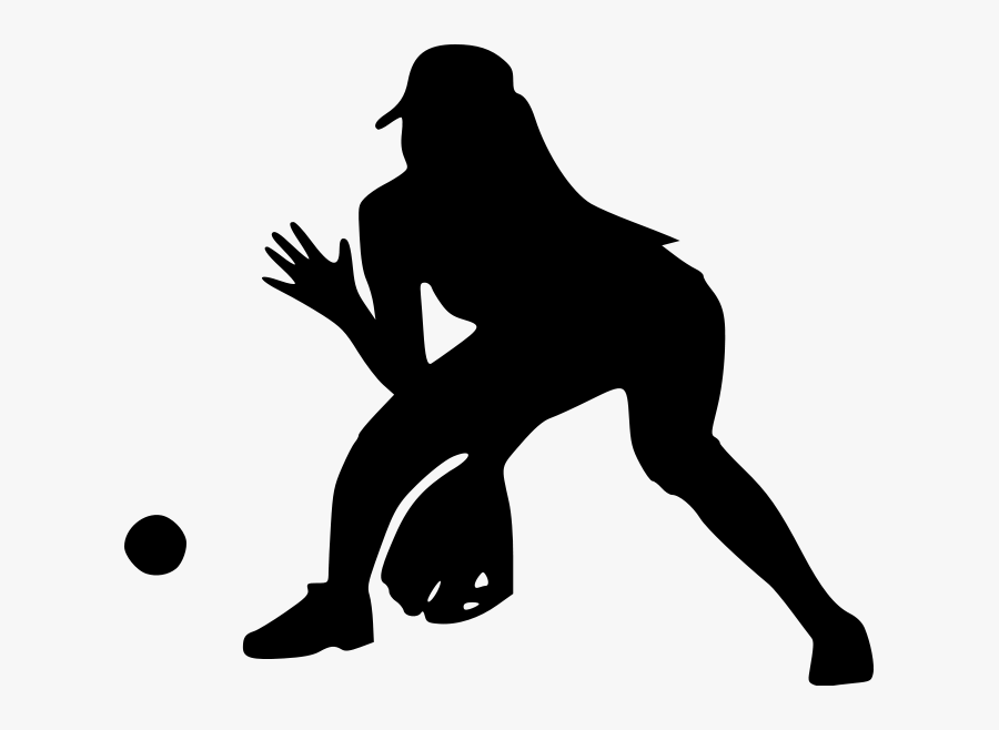 Amazin Tumbler Image Gallery - Silhouette Of A Softball Player, Transparent Clipart