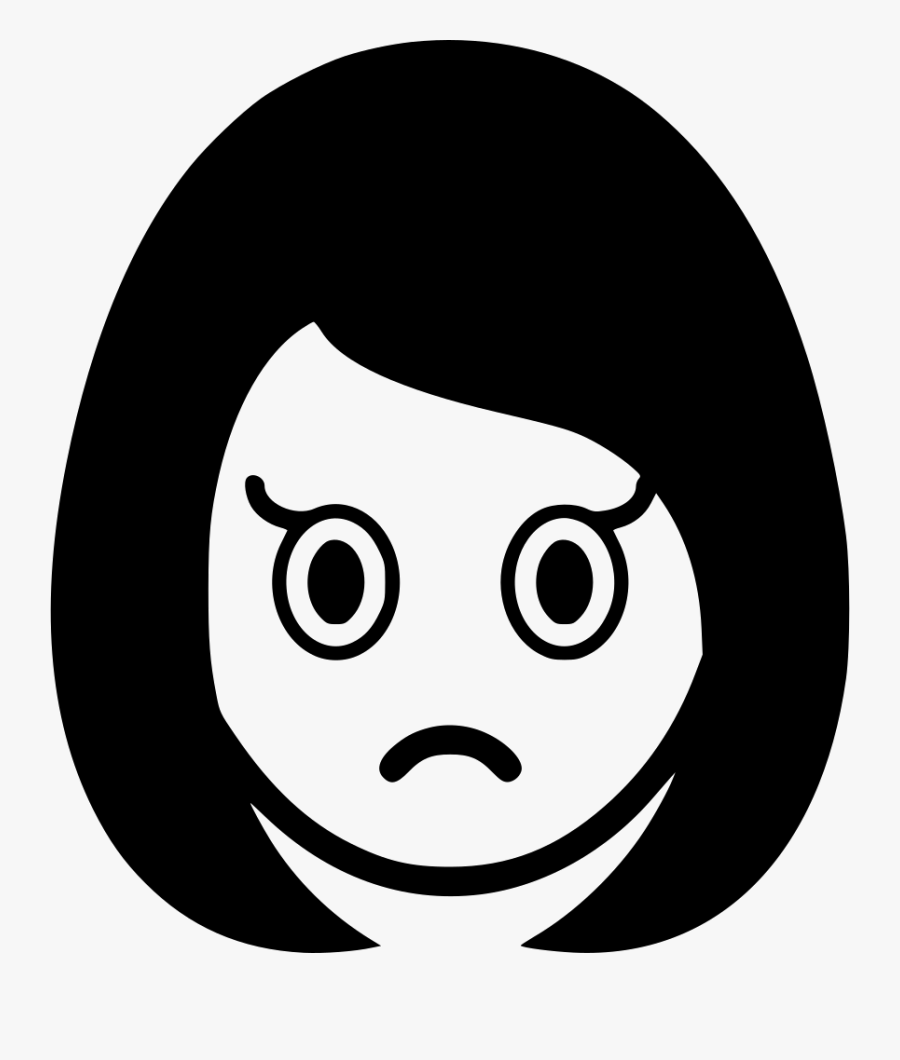 Sad Surprise Girl Woman Comments Clipart , Png Download - Happy Woman Icon Png, Transparent Clipart