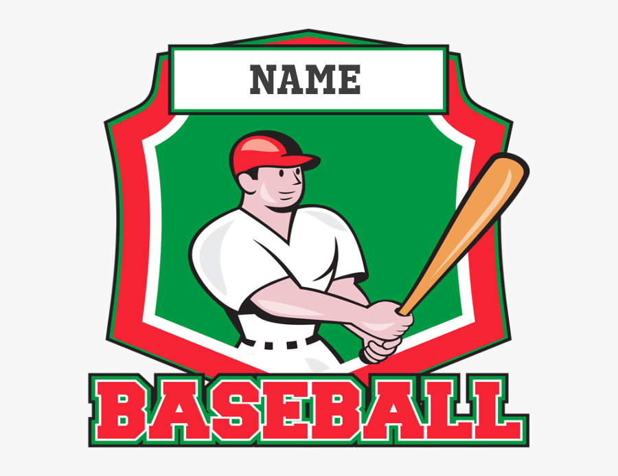 Custom Baseball Batter Tile Coaster - Softball, Transparent Clipart