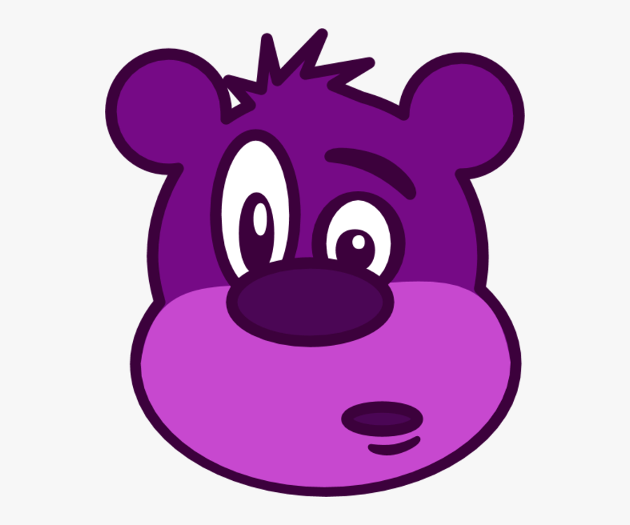Transparent Funny Faces Clipart - Cartoon Bear Free Domain, Transparent Clipart