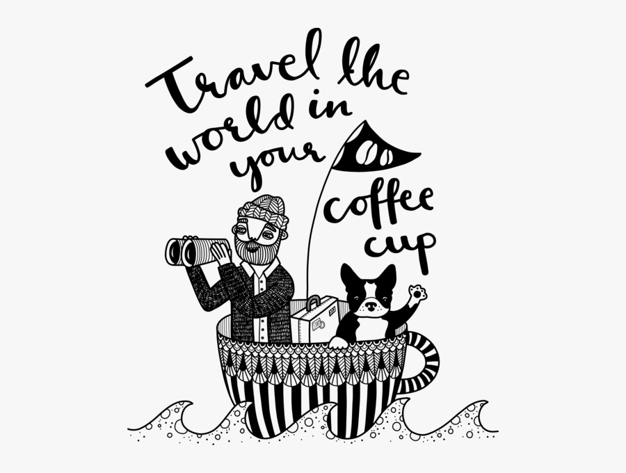 Muttley & Jack Traveling The World In Their Coffee - Muttley And Jack Coffee, Transparent Clipart
