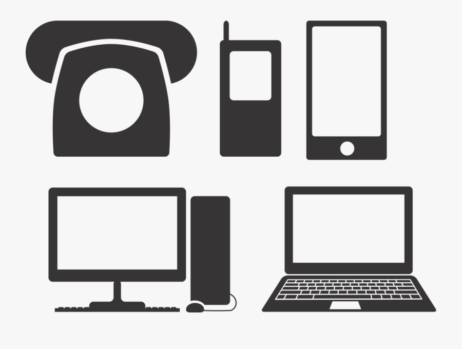 Square,area,logo - 携帯 Pc シルエット, Transparent Clipart