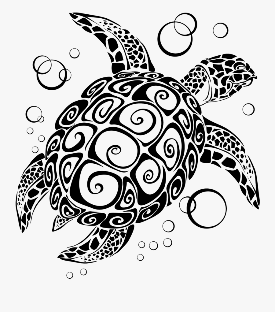 Transparent Hawaiian Sea Turtle Clipart - Sea Turtle Svg File, Transparent Clipart