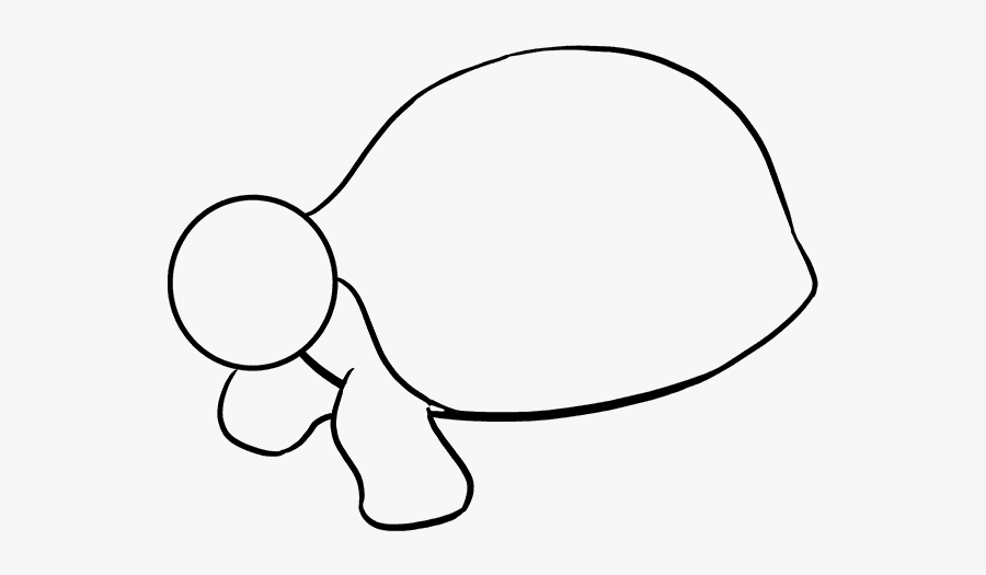 How To Draw Sea Turtle - Line Art, Transparent Clipart
