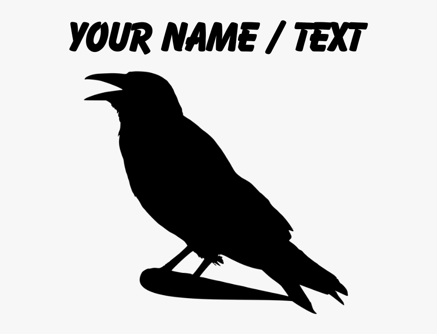 Transparent Crow Silhouette Png - American Crow, Transparent Clipart