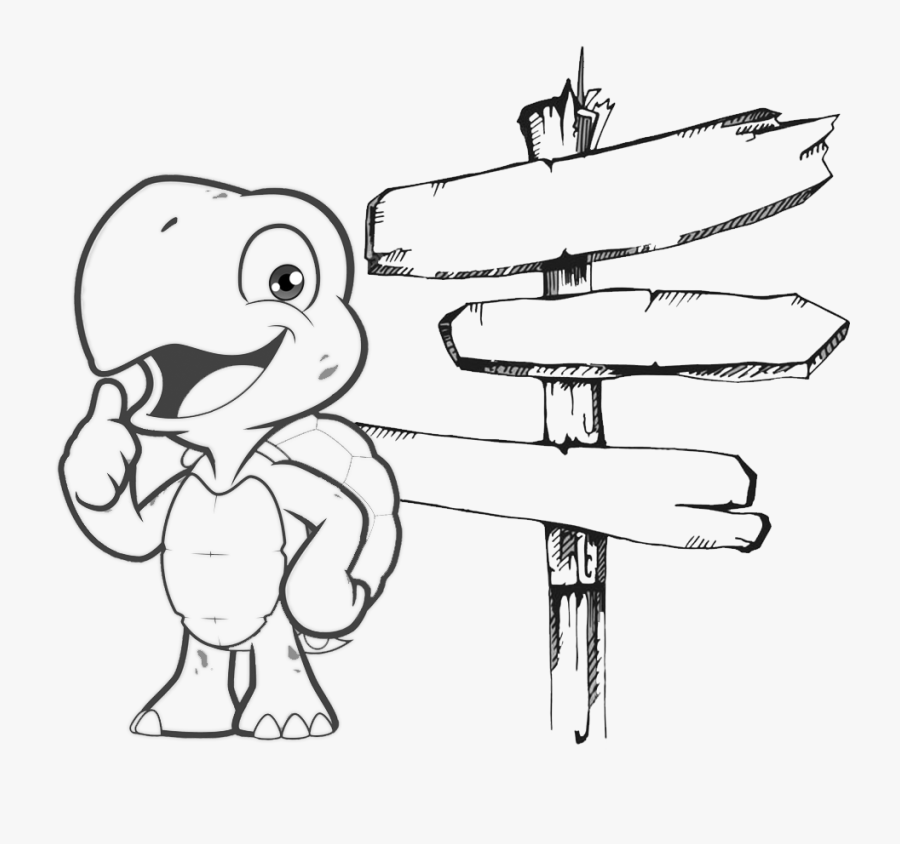 Animated Turtle Family, Transparent Clipart
