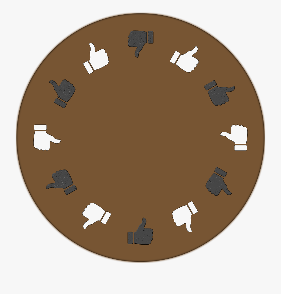 Round Table Vote - Thumbs Up Icon, Transparent Clipart