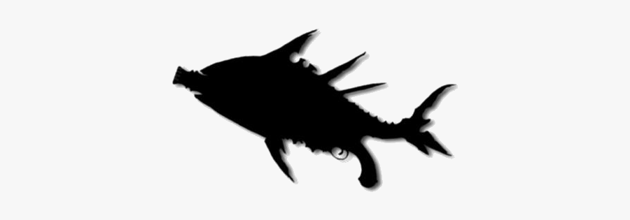 Black Fish Weapon Clipart Transparent Background - Airplane, Transparent Clipart