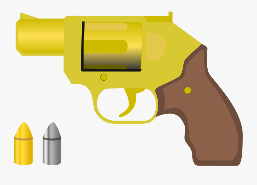 Gun Weapon Revolver Ammunition - Trigger, Transparent Clipart